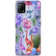 Прозрачный чехол BoxFace Tecno POVA Flamingo