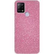 Чехол с блёстками BoxFace Tecno POVA Розовый