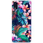 Чехол BoxFace ZTE Blade A51 flowers in the tropics