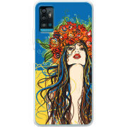 Чехол BoxFace ZTE Blade A71 Ukraine Girl