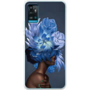 Чехол BoxFace ZTE Blade A71 Exquisite Blue Flowers