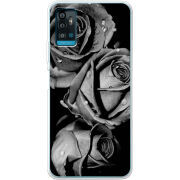 Чехол BoxFace ZTE Blade A71 Black and White Roses