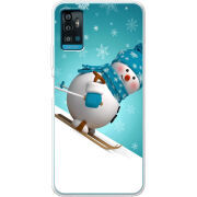 Чехол BoxFace ZTE Blade A71 Skier Snowman