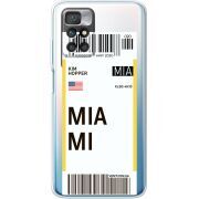 Прозрачный чехол BoxFace Xiaomi Redmi 10 Ticket Miami