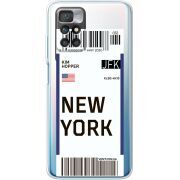 Прозрачный чехол BoxFace Xiaomi Redmi 10 Ticket New York