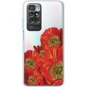 Прозрачный чехол BoxFace Xiaomi Redmi 10 Red Poppies