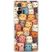 Чехол BoxFace Xiaomi 11T / 11T Pro Котики муркотики