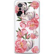Прозрачный чехол BoxFace Xiaomi 11T / 11T Pro Peony Watercolor Style
