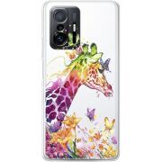 Прозрачный чехол BoxFace Xiaomi 11T / 11T Pro Colorful Giraffe