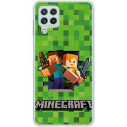 Чехол BoxFace Samsung Galaxy M22 (M225)  Майнкрафт Стів і Алекс
