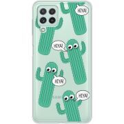 Прозрачный чехол BoxFace Samsung Galaxy M22 (M225)  с 3D-глазками HIYA