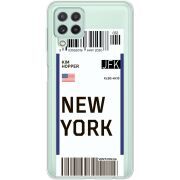 Прозрачный чехол BoxFace Samsung Galaxy M22 (M225)  Ticket New York