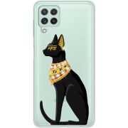 Чехол со стразами Samsung Galaxy M22 (M225)  Egipet Cat