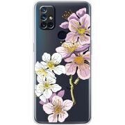 Прозрачный чехол BoxFace OnePlus Nord N10 Cherry Blossom