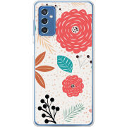 Чехол BoxFace Samsung Galaxy M52 (M526)  Line Flowers