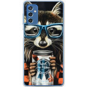Чехол BoxFace Samsung Galaxy M52 (M526)  Енот с банкой
