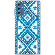 Чехол BoxFace Samsung Galaxy M52 (M526)  Блакитний Орнамент