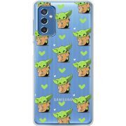 Прозрачный чехол BoxFace Samsung Galaxy M52 (M526) Pattern Baby Yoda