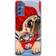 Прозрачный чехол BoxFace Samsung Galaxy M52 (M526) Winter Puggy