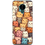 Чехол BoxFace Nokia C30 Котики муркотики