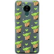 Прозрачный чехол BoxFace Nokia C30 Pattern Baby Yoda