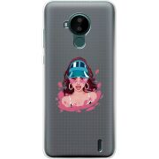 Прозрачный чехол BoxFace Nokia C30 Selena Gomez
