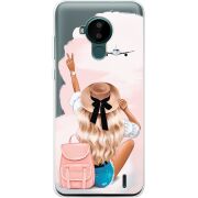 Прозрачный чехол BoxFace Nokia C30 Travel Girl