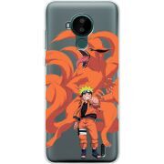 Прозрачный чехол BoxFace Nokia C30 Naruto and Kurama