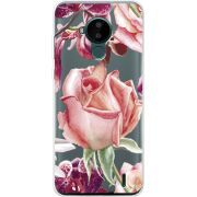 Прозрачный чехол BoxFace Nokia C30 Rose