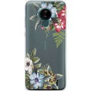 Прозрачный чехол BoxFace Nokia C30 Floral