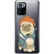 Прозрачный чехол BoxFace Xiaomi Poco X3 GT Dog Coffeeman