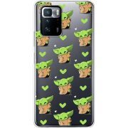 Прозрачный чехол BoxFace Xiaomi Poco X3 GT Pattern Baby Yoda