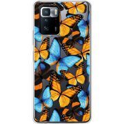 Прозрачный чехол BoxFace Xiaomi Poco X3 GT Butterfly Morpho