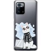 Прозрачный чехол BoxFace Xiaomi Poco X3 GT Cat Style