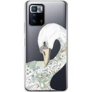 Прозрачный чехол BoxFace Xiaomi Poco X3 GT Swan
