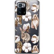 Прозрачный чехол BoxFace Xiaomi Poco X3 GT Cotton and Rabbits
