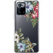 Прозрачный чехол BoxFace Xiaomi Poco X3 GT Floral