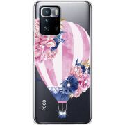 Чехол со стразами BoxFace Xiaomi Poco X3 GT Pink Air Baloon