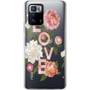 Чехол со стразами BoxFace Xiaomi Poco X3 GT Love