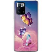 Чехол со стразами BoxFace Xiaomi Poco X3 GT Butterflies