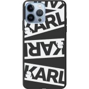 Черный чехол BoxFace Apple iPhone 13 Pro Max White Karl
