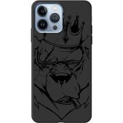 Черный чехол BoxFace Apple iPhone 13 Pro Max Bear King
