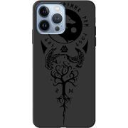 Черный чехол BoxFace Apple iPhone 13 Pro Max Hugin and Munin