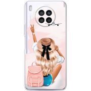 Прозрачный чехол BoxFace Huawei Nova 8i Travel Girl