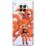 Прозрачный чехол BoxFace Huawei Nova 8i Naruto and Kurama