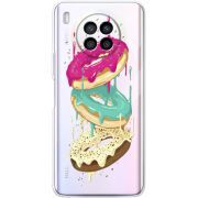 Прозрачный чехол BoxFace Huawei Nova 8i Donuts