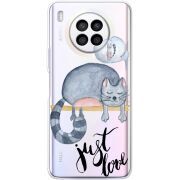 Прозрачный чехол BoxFace Huawei Nova 8i Just Love