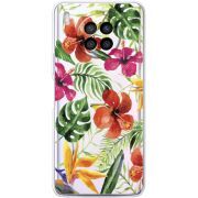 Прозрачный чехол BoxFace Huawei Nova 8i Tropical Flowers