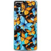 Прозрачный чехол BoxFace Xiaomi Poco M4 Pro 5G Butterfly Morpho