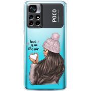 Прозрачный чехол BoxFace Xiaomi Poco M4 Pro 5G love is in the air